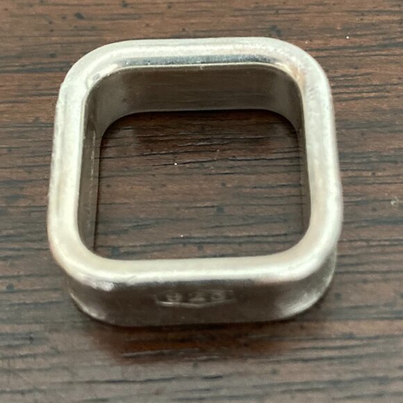 Tiffany & Co - square ring (size 6)  - 925 silver - Picture 2 of 10